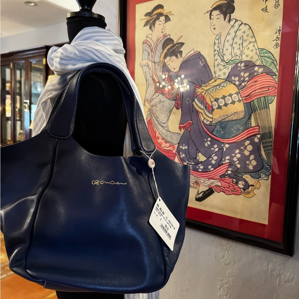 Cruciani Navy Blue Handbag – NWT